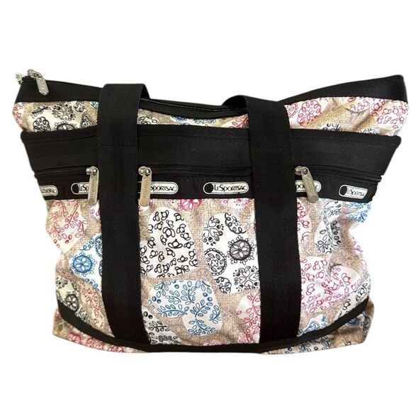 LeSportsac nylon tote bag ladies heart design - Picture 1 of 16